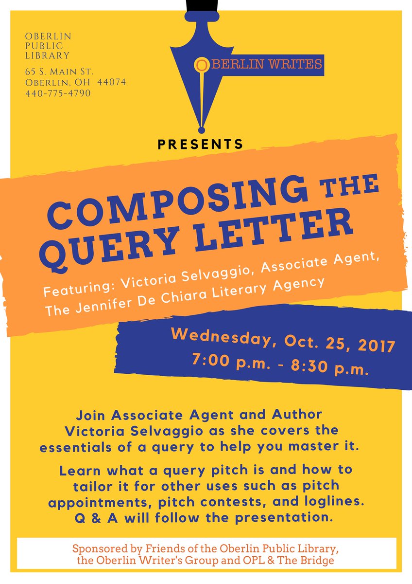 Another Writing Event to come to! #writing #query
