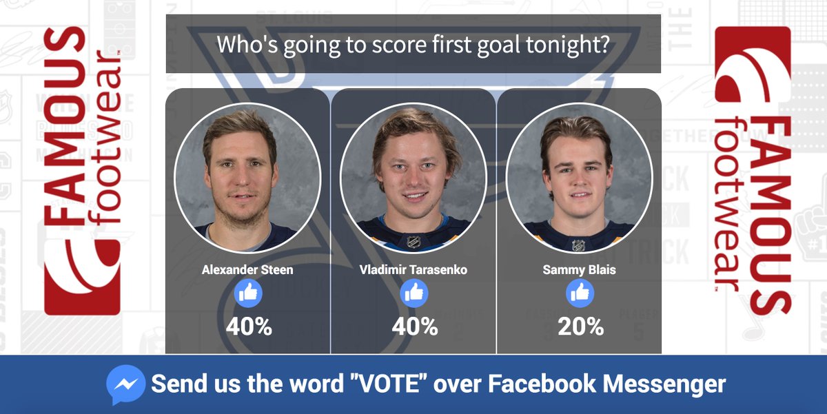 Who lights the lamp first for the #stlblues tonight? 🚨  VOTE: bit.ly/2fQoCx4 https://t.co/ZrXYYGpgtm