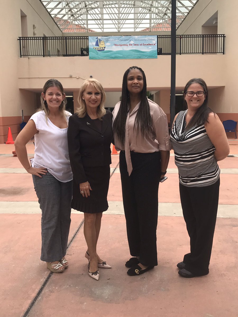 Visiting the wonderful students, teachers, faculty and staff at Riverside Elementary. Working hard for the 'A' grade this year! #District6