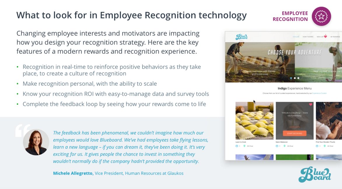 UdemyforBiz's tweet image. Recognition in real-time reinforces positive behaviors at work. @blueboard #hrtechstack webinar on now!  bit.ly/2xPTzYk
