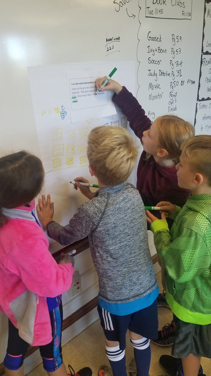 Ashleyann1022's tweet image. Solving word problems and talking math @LincolnD205 @dbeedy #multiplemethods #collaboration