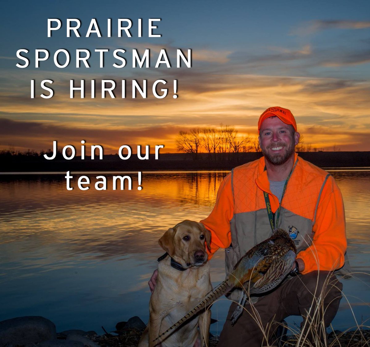 We're hiring for a position with <a href="/PS_Pioneer/">Prairie Sportsman</a>! More info 👉 buff.ly/2yvtkoT