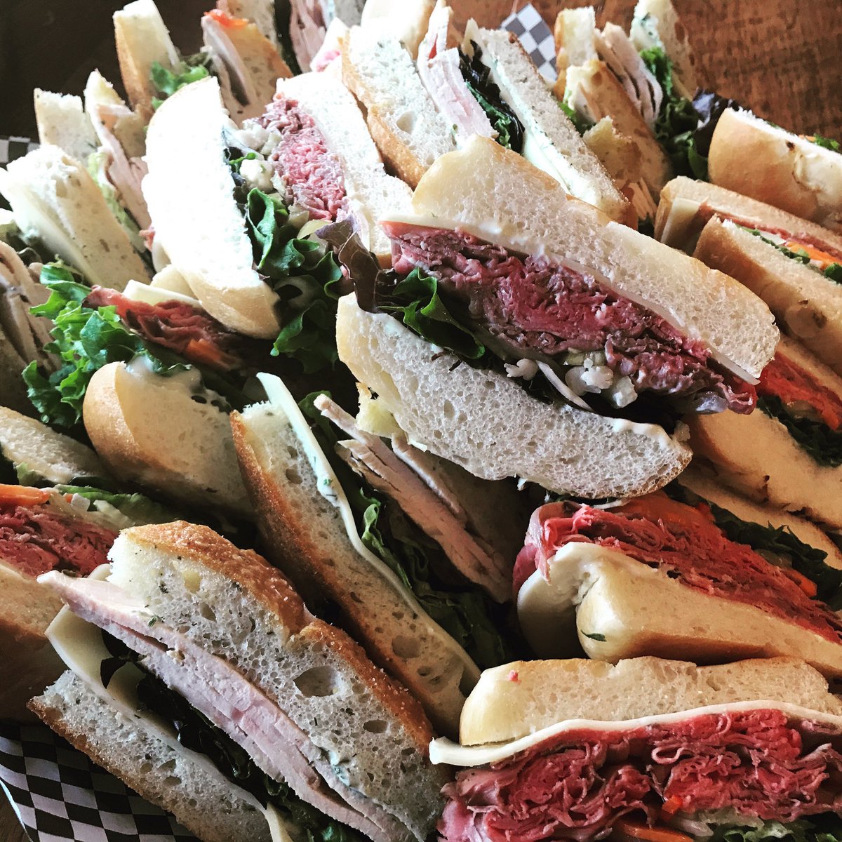 theoriginal42nd's tweet photo. Scrumptious sandwich platter anyone? Catering menu available online. https://t.co/4u0lbYMswM https://t.co/1KrjsqfsQB