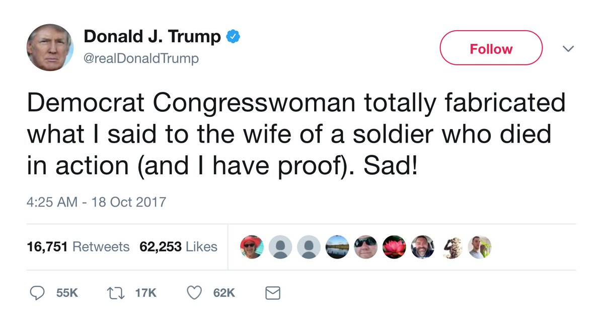 Image result for PHOTO OF PRESIDENT TRUMP'S TWEET TO MYESHIA JOHNSON