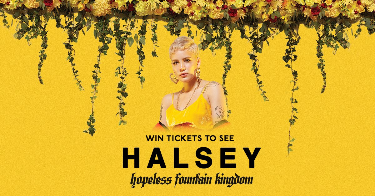 Win 2 tickets to see Halsey! Enter to win tickets to a venue near you here 👉🏻 bit.ly/2xJT3gl