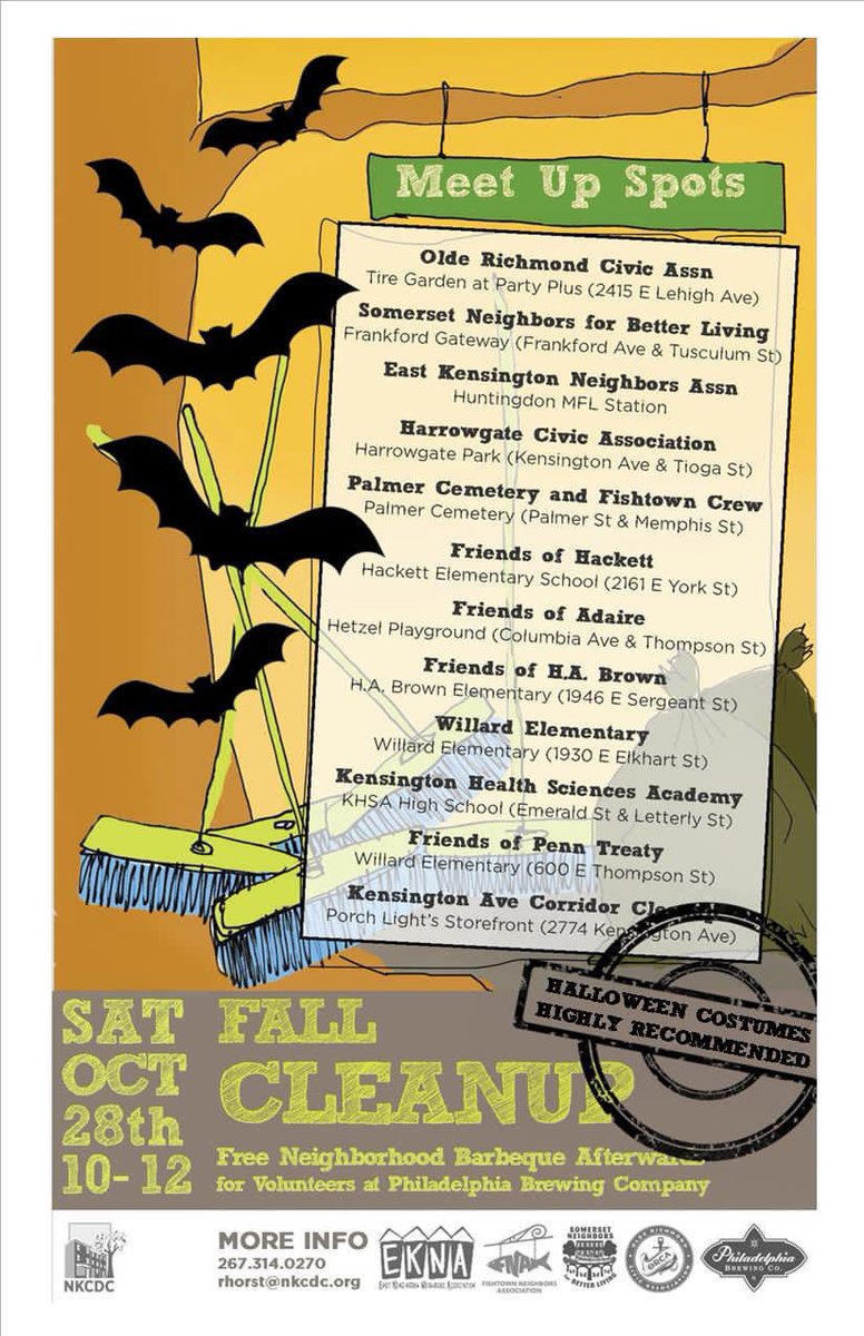 NKCDC's tweet photo. We’re gearing up for another community cleanup day Oct 28. Find your group to get tools and pitch in here: https://t.co/EyFlAoFFVw https://t.co/Ab6svUlZvB