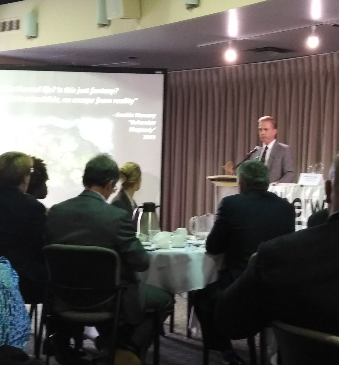 lotstodosue's tweet photo. Any one who quotes Freddie Mercury during a Economic presentation is more than OK in my books. Thx @ABeconomist at @shpkchamber #queenquote https://t.co/lfB13kne96
