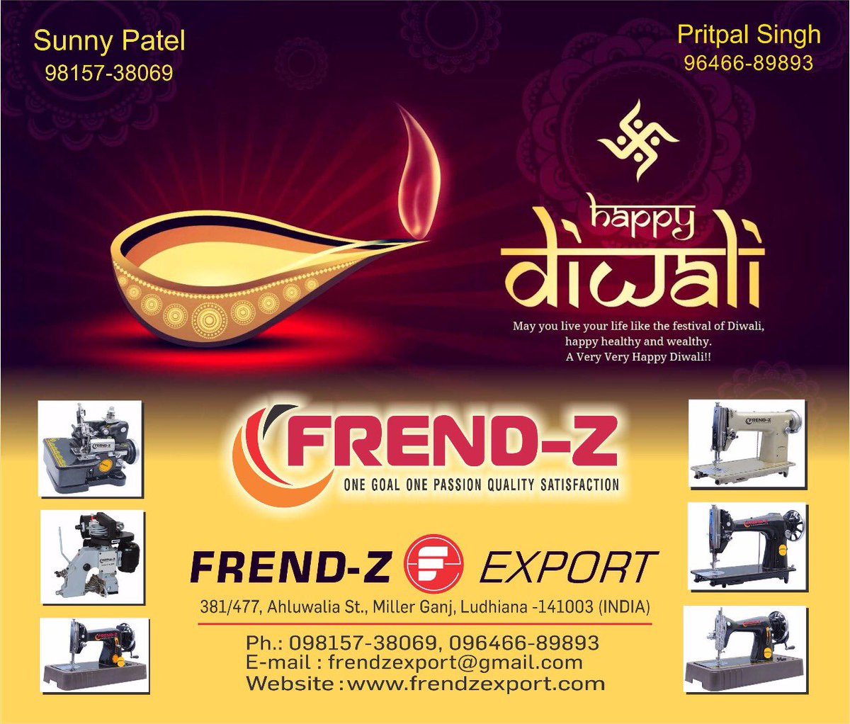 frendzexport's tweet image. May this festive occasion bless you and your family with the best of everything Happy Diwali from Frend-Z Export😊 #HappyDiwali #frendzexport