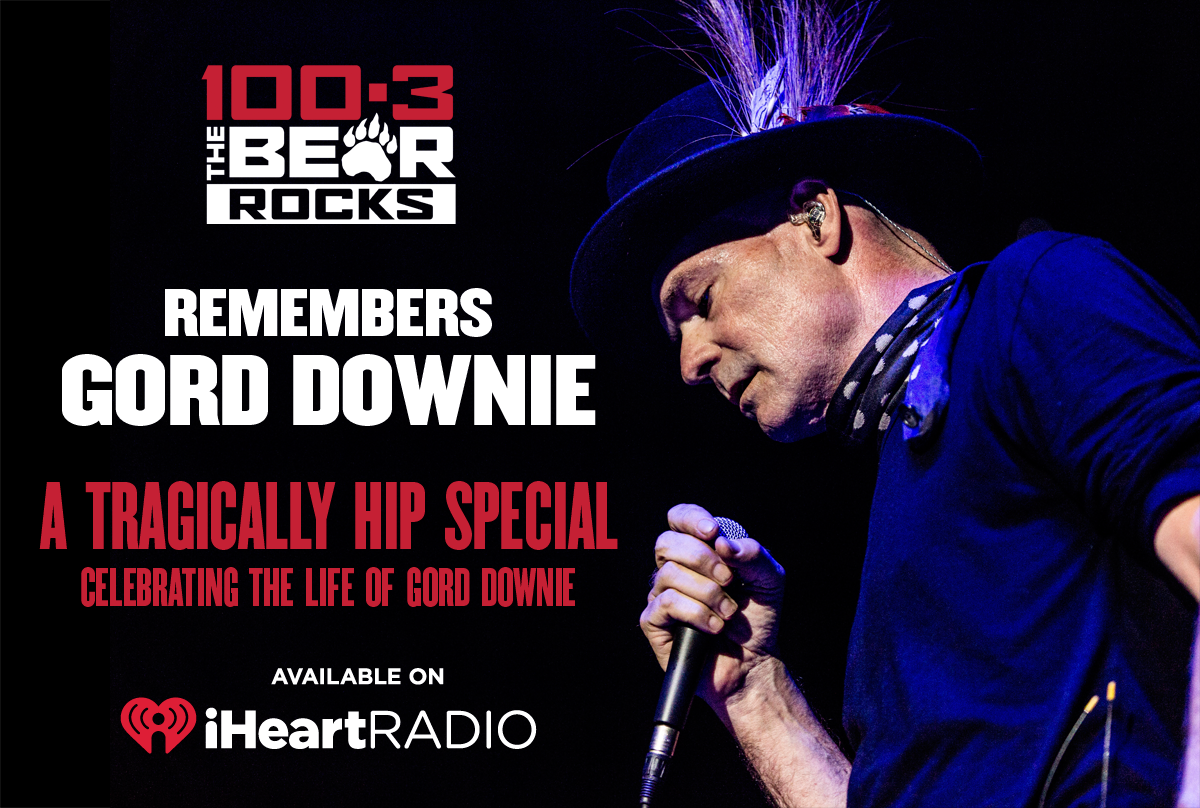 1003TheBear's tweet photo. We will be paying tribute to Gord Downie tonight from 6P-7P with music from across their entire catalogue, and interviews with the band. https://t.co/jONxrRxJag