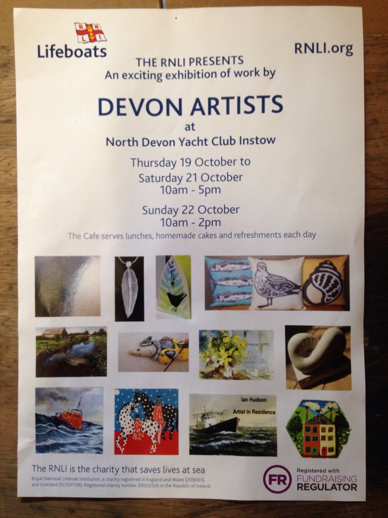 JohnPiper_Art's tweet photo. Come and see my work at #Instow #RNLI #exhibition https://t.co/I3Tb6CFgy6