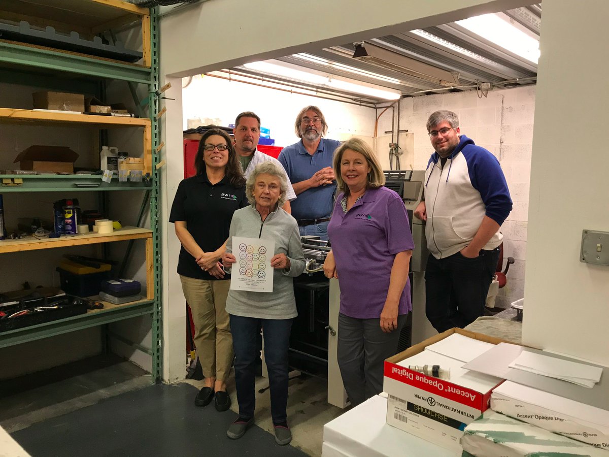 BobWeberInc's tweet photo. What #day is it? International Print Day. And we're still #PrintinHard after 34 years! #IPD17 #Family #BWI #GirlsWhoPrint #PrintForLife https://t.co/Z0WAHVZTgt