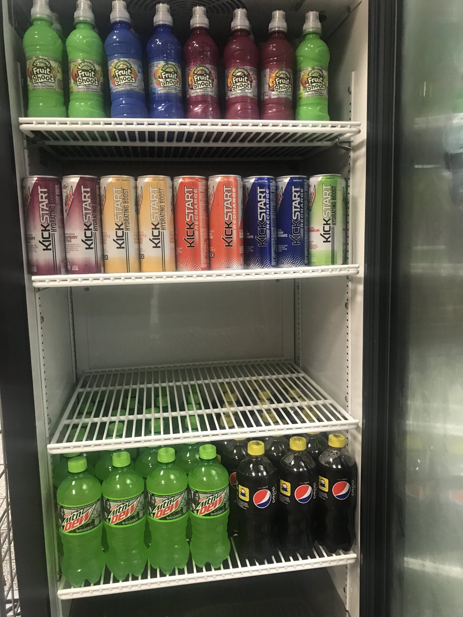 Thirsty?  Drinks now available at The Hawks’ Nest!  Open during PLC today students!  #Hawksnest #quenchyourthirst