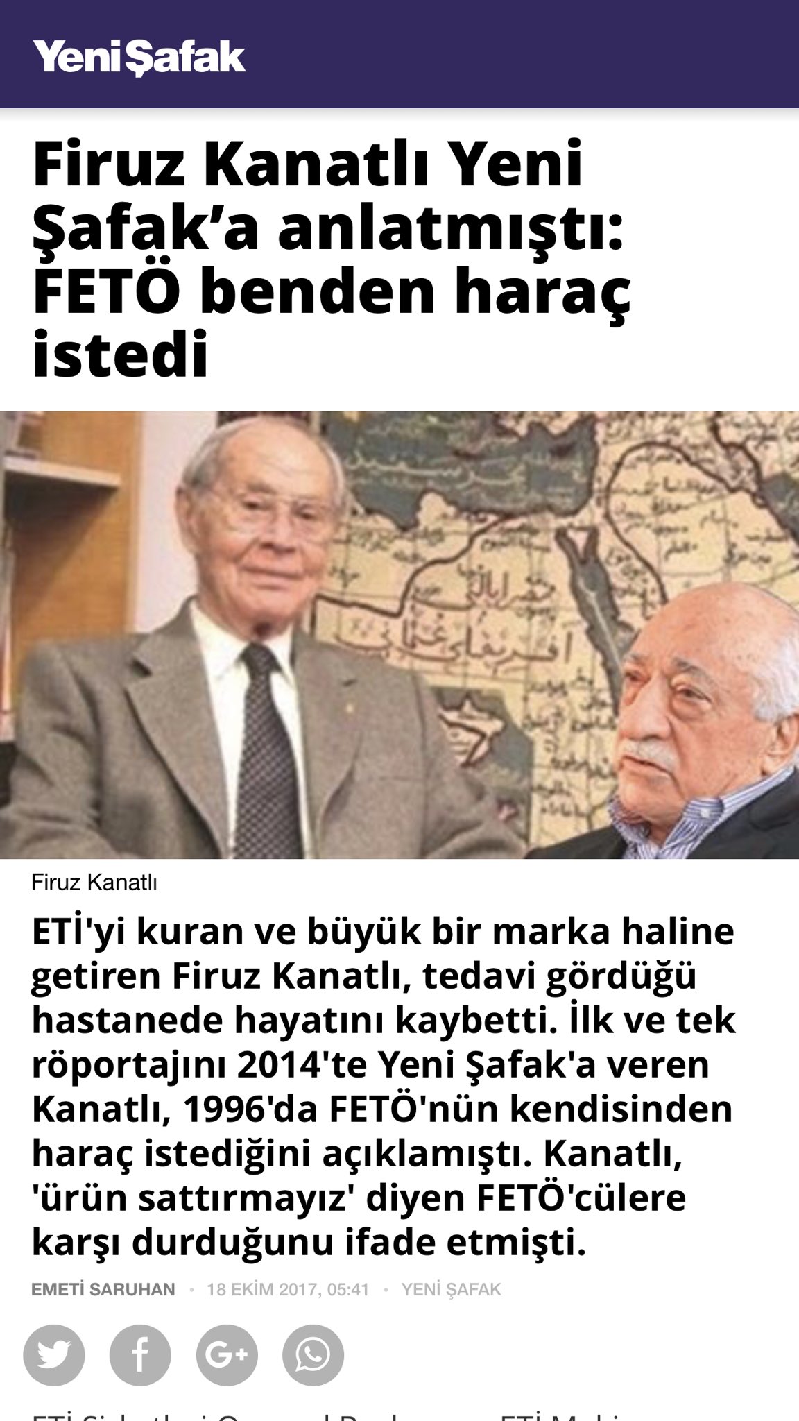 Fatih Tezcan Na Twitteri Eti Nin Sahibi Firuz Kanatli Vefat Etmis Allah Rahmet Eylesin Https T Co Xwkuq9afpp Twitter