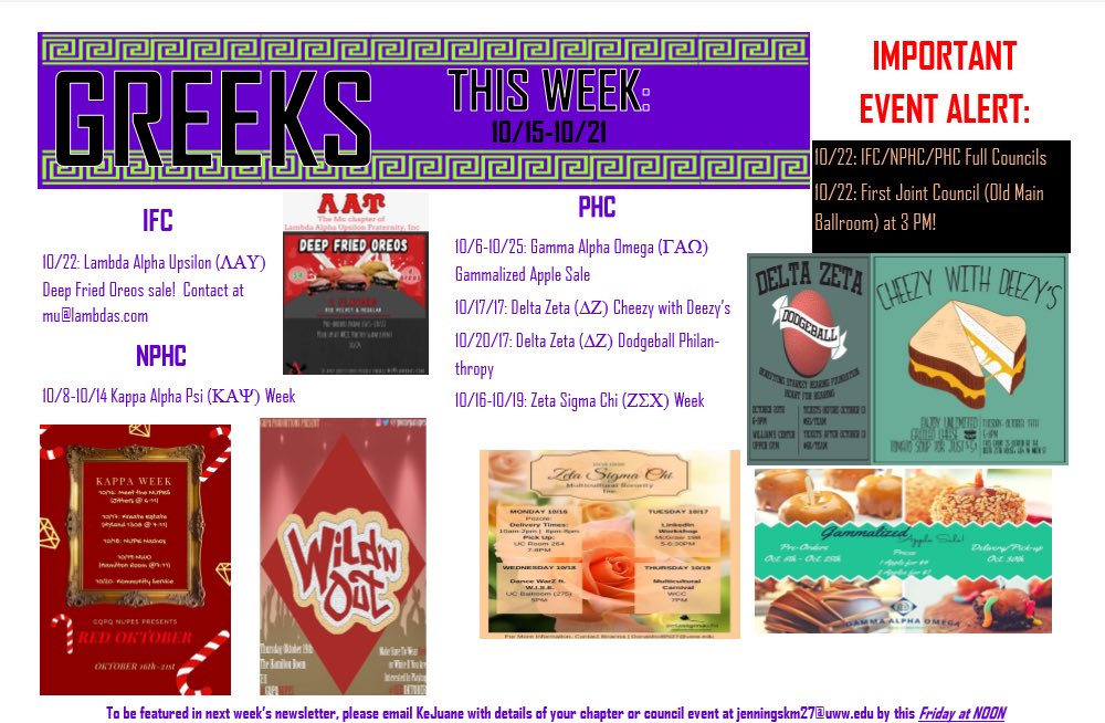 UWWGreeks's tweet photo. Be sure to support your local Greek chapters in their efforts! https://t.co/CXsglKKkxA