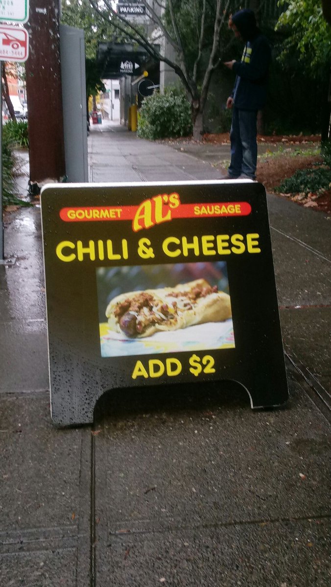alssausage's tweet photo. Now serving chili n cheese dogs at REI  11 to 3pm Wednesday  to Saturday! https://t.co/NHgwxcHkkc
