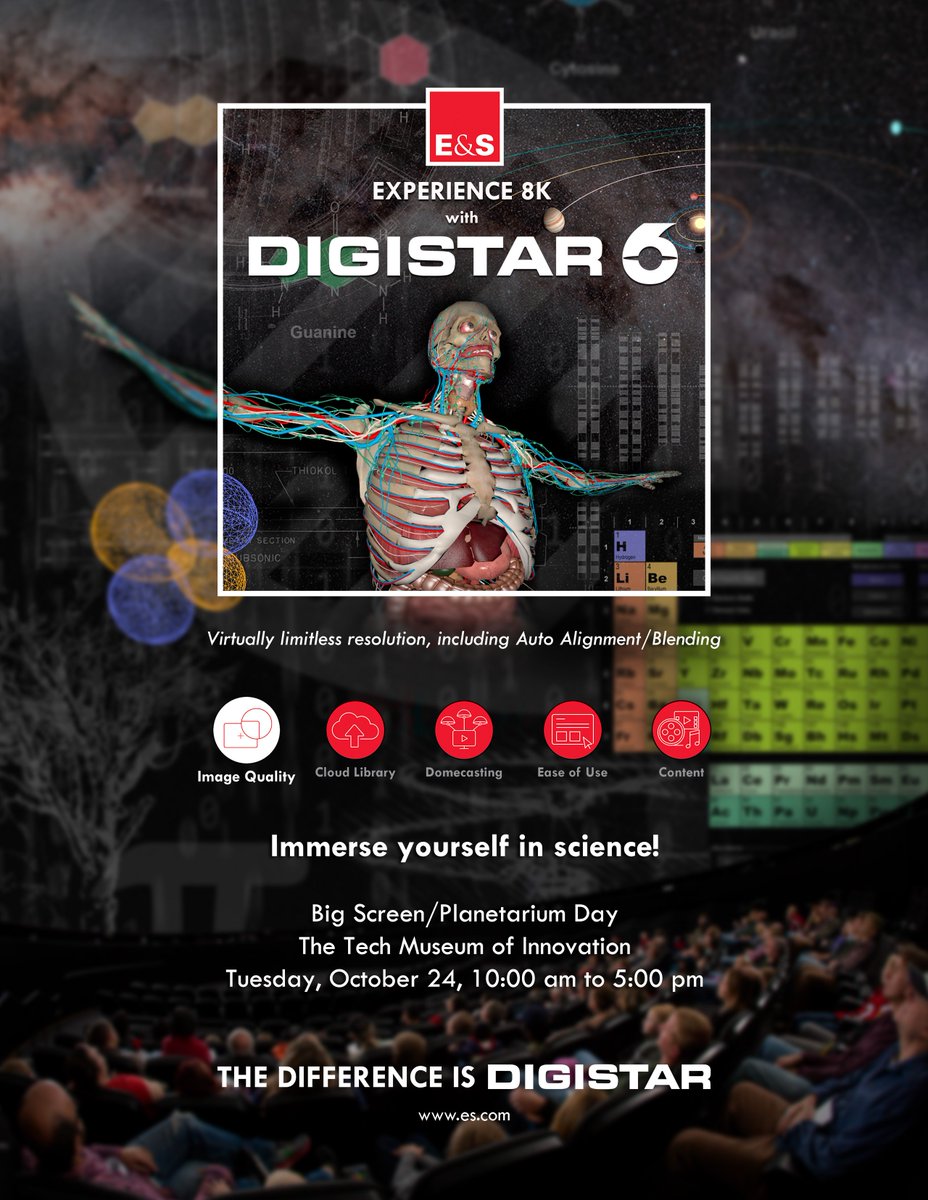 ES_Spitz's tweet photo. This weekend we are at  #ASTC2017 showcasing the latest #digistar6 features along with VR  with an HTC Vive headset. Come visit our booth! https://t.co/7148iKnQc3