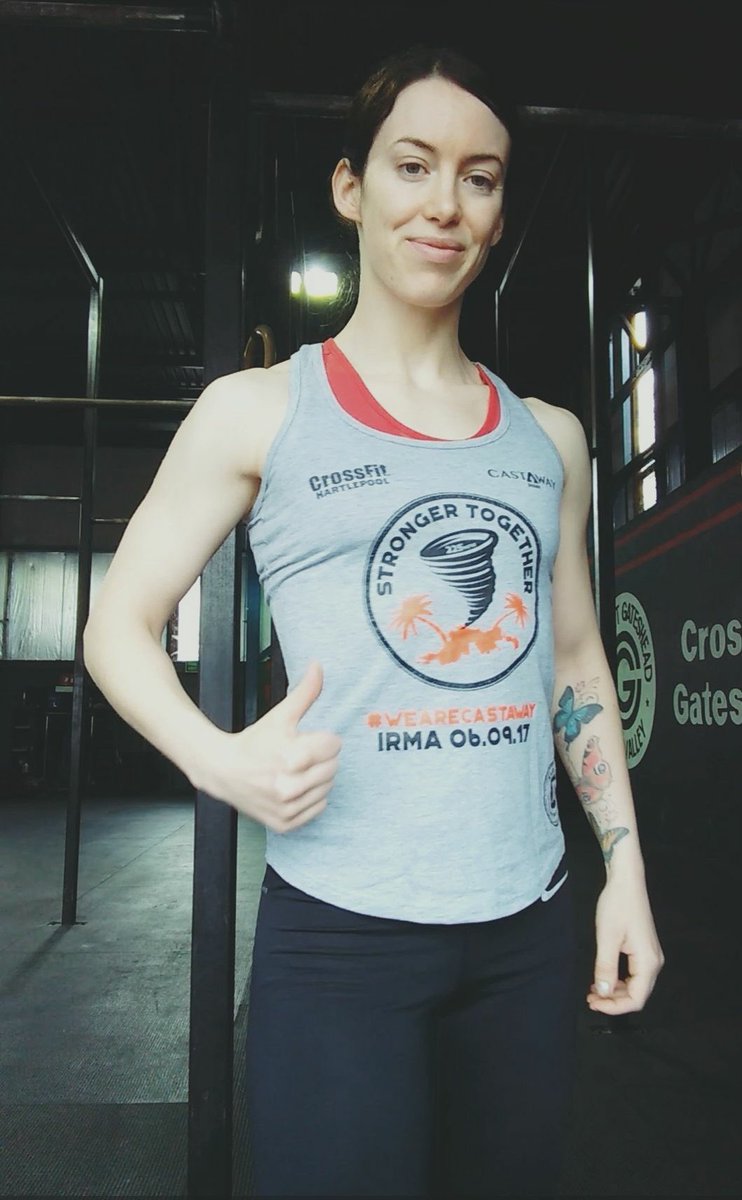 ripintoapparel's tweet photo. Our charity vest in support of CrossFit Castaway has reached Gateshead, where will it appear next? #Community #BVI #tortola #ripinto #irma https://t.co/yPwy03v0Je