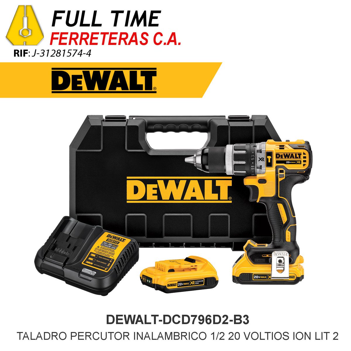 fulltimeferre's tweet photo. Visítenos https://t.co/kP5V2ViB8d Contáctenos 0212-4437761 #FullTimeFerreteras #Venezuela #Stanley #TaladroPercutor #SomosMayoristas https://t.co/VWWllIsPDP