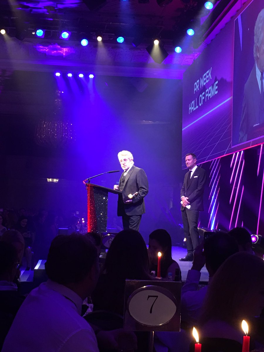 petehendrick's tweet photo. @RogerDaltry4 at the @prweek awards! Legend https://t.co/z7uRcRiEvE