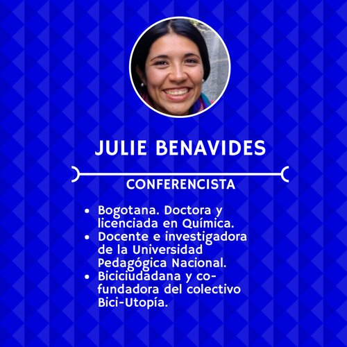 funcener's tweet photo. Hola amigos! En #FUNcener queremos que hagas parte de la #CLIMATHON, faltan pocos días, en esta ocasión te presentamos a Julie Benavides. https://t.co/hoZug9IG3T