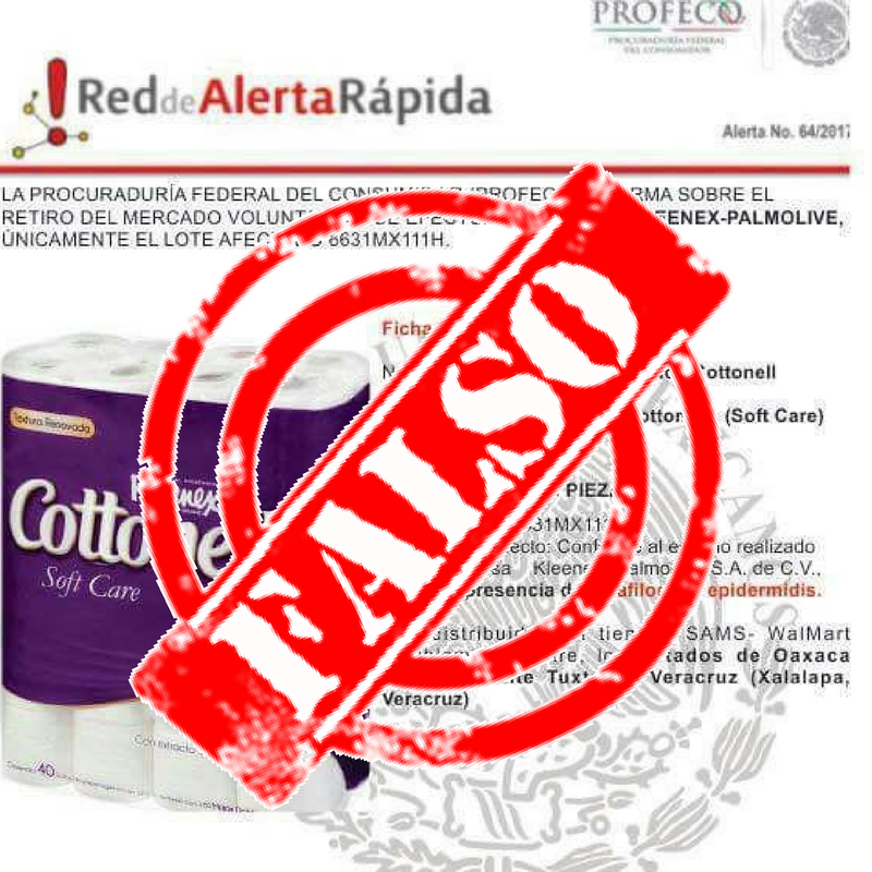 XEVATabasco's tweet photo. #AlertaFalsa, la de @CottonelleMx... Las #AlertasRápidas las encuentras en https://t.co/Eppqj9Hsh9…/articulos/alertas-al-consumidor-35310… https://t.co/dV4b9H04c5