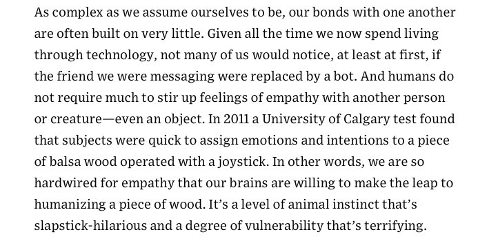 actual_self's tweet photo. Profound and moving - by @_alex_mar. (Ignore the headline - the androids are just are a mirror. It's about ... us.)
https://t.co/7dvV3vusyl https://t.co/ejjmx92Cwr