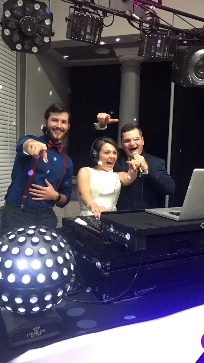 BravoLiveDJ's tweet photo. You know it's a good party when the Bride &amp; Groom take over! Congratulations Mr. &amp; Mrs. Butler! 
#BravoLiveDJ #DjJared #Weddings #DJ https://t.co/tcSNsoerUr