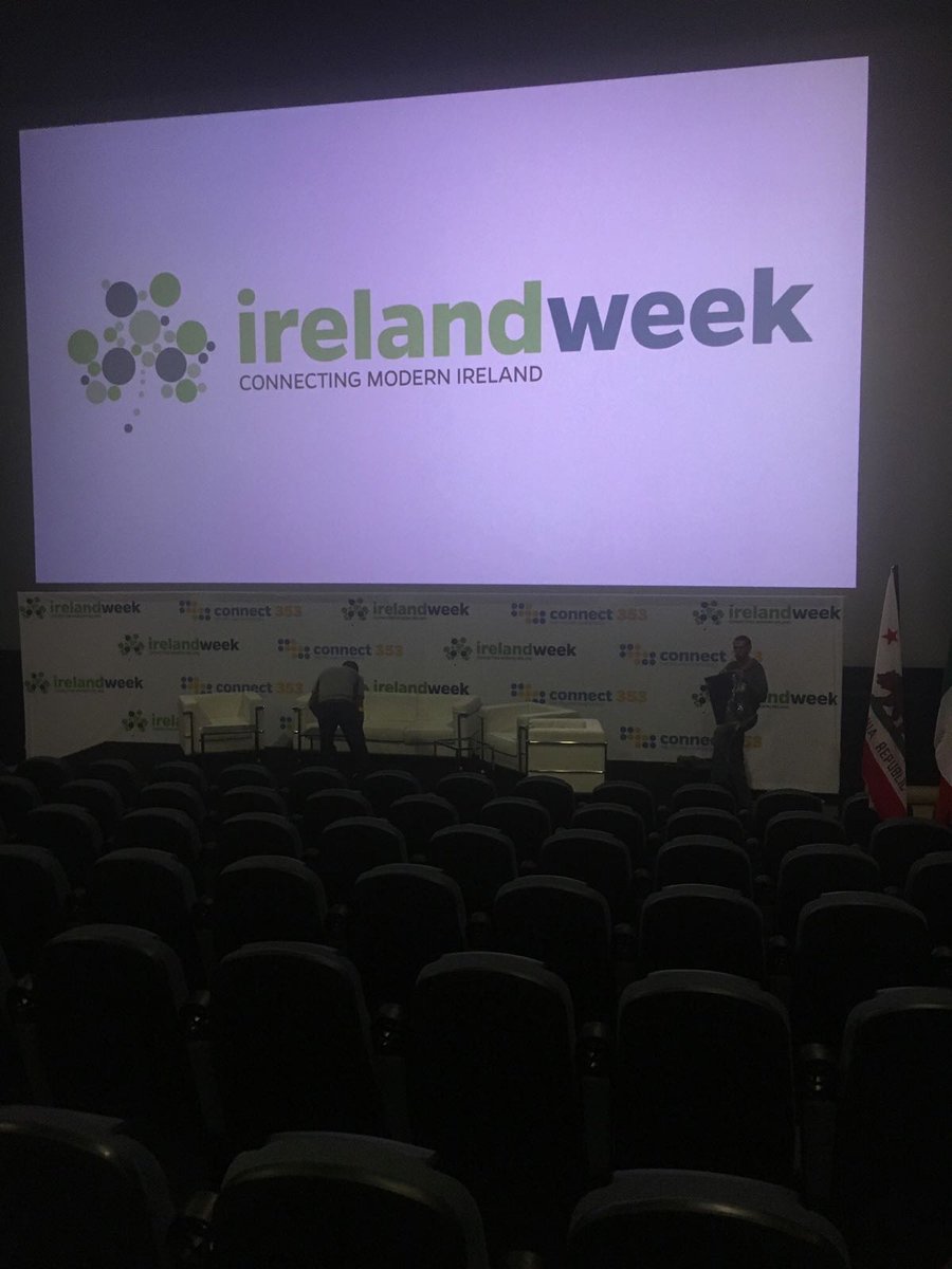 IrelandWeek's tweet photo. It's becoming very real very quickly now thanks to an amazing team and supporters #irelandweek https://t.co/WQlRkFemeT