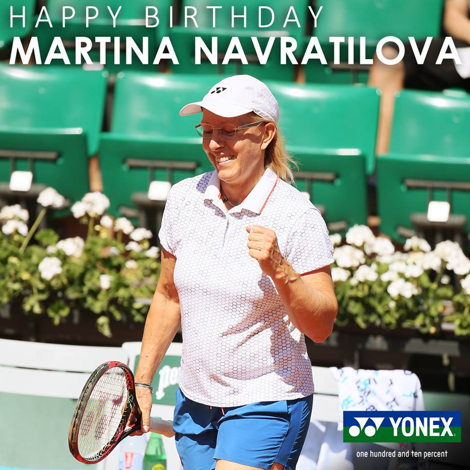 Happy birthday to Grand Slam champion and legend Navratilova.  