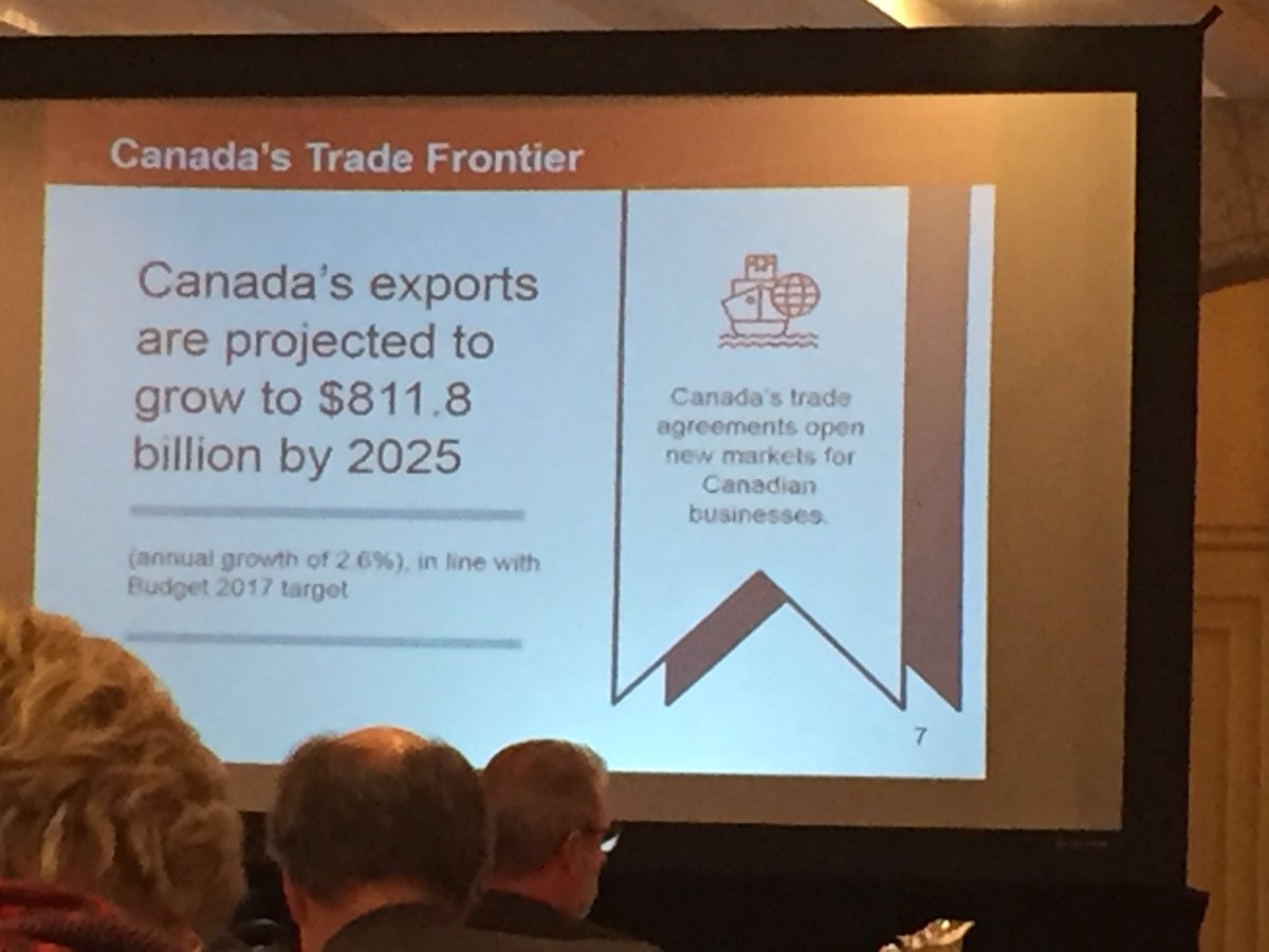 Canada looking to increase exports to $811 billion by 2025. Can we double our fish and seafood exports into Europe?? #CETA will help!