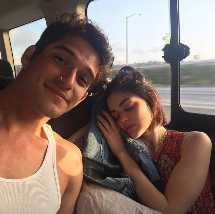 Lucy Hale wishing a happy birthday to Tyler Posey on instagram. 