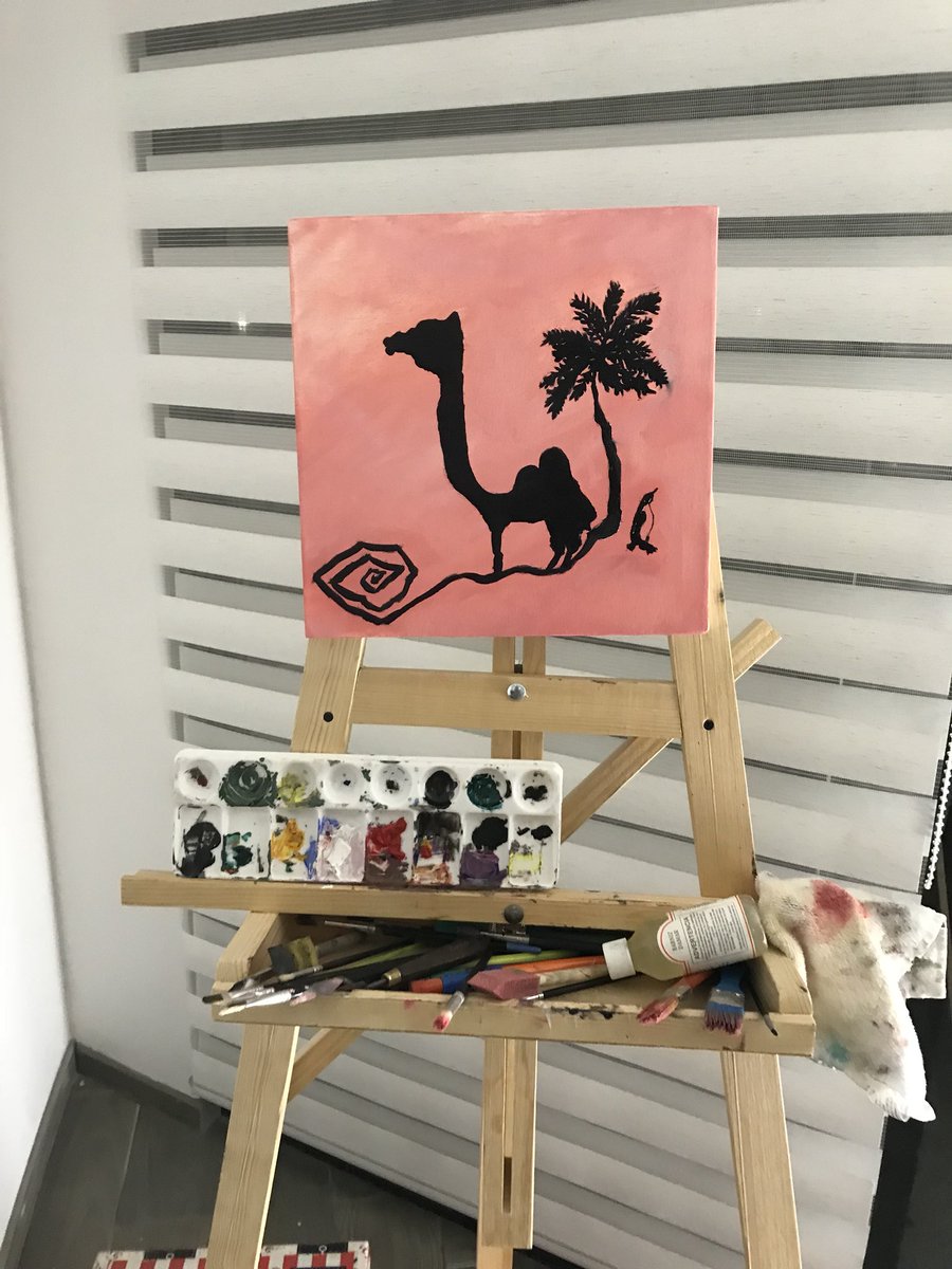 freddyleyva's tweet photo. Buenas tardes! Que les parece esta pintura que hice a las 4:00am jajaja mi cabeza a esa hora... https://t.co/EY5K4uevjN