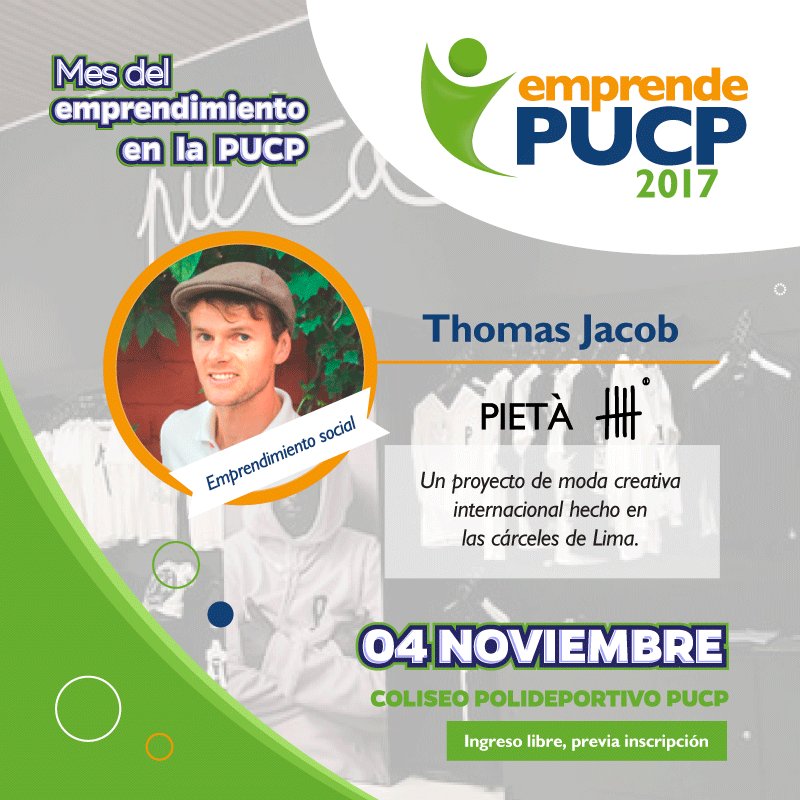 Sábado 4 de noviembre
Historias de éxito, networking, ferias de emprendimiento y más.
Ingreso libre con inscripción►goo.gl/7JSaQf