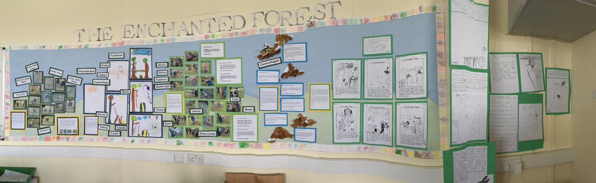 P1-3 used our local wooded area to inspire their writing last term. #closingthegap #outdoorlearning