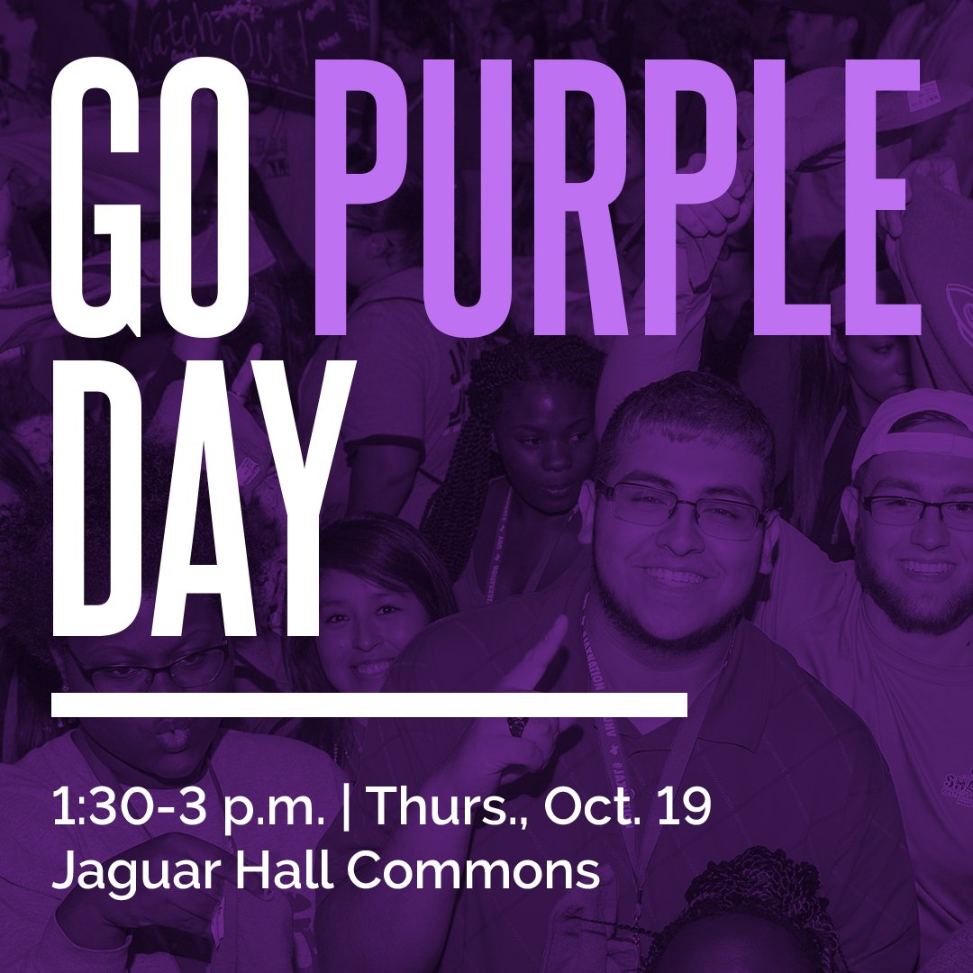 UHVJagsForLife's tweet photo. Come see us tomorrow! October is Domestic Violence Awareness Month.
#JAXNATION #jagsforlife #DVAM https://t.co/howhWV9lvh