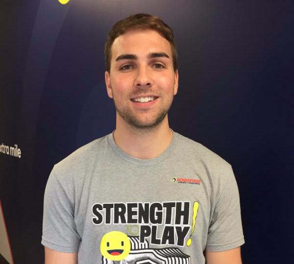 StrengthToPlay's tweet image. Meet our new teammate Joey! (if you stop up to say hi, he MIGHT just have something for you) conta.cc/2glIaWF