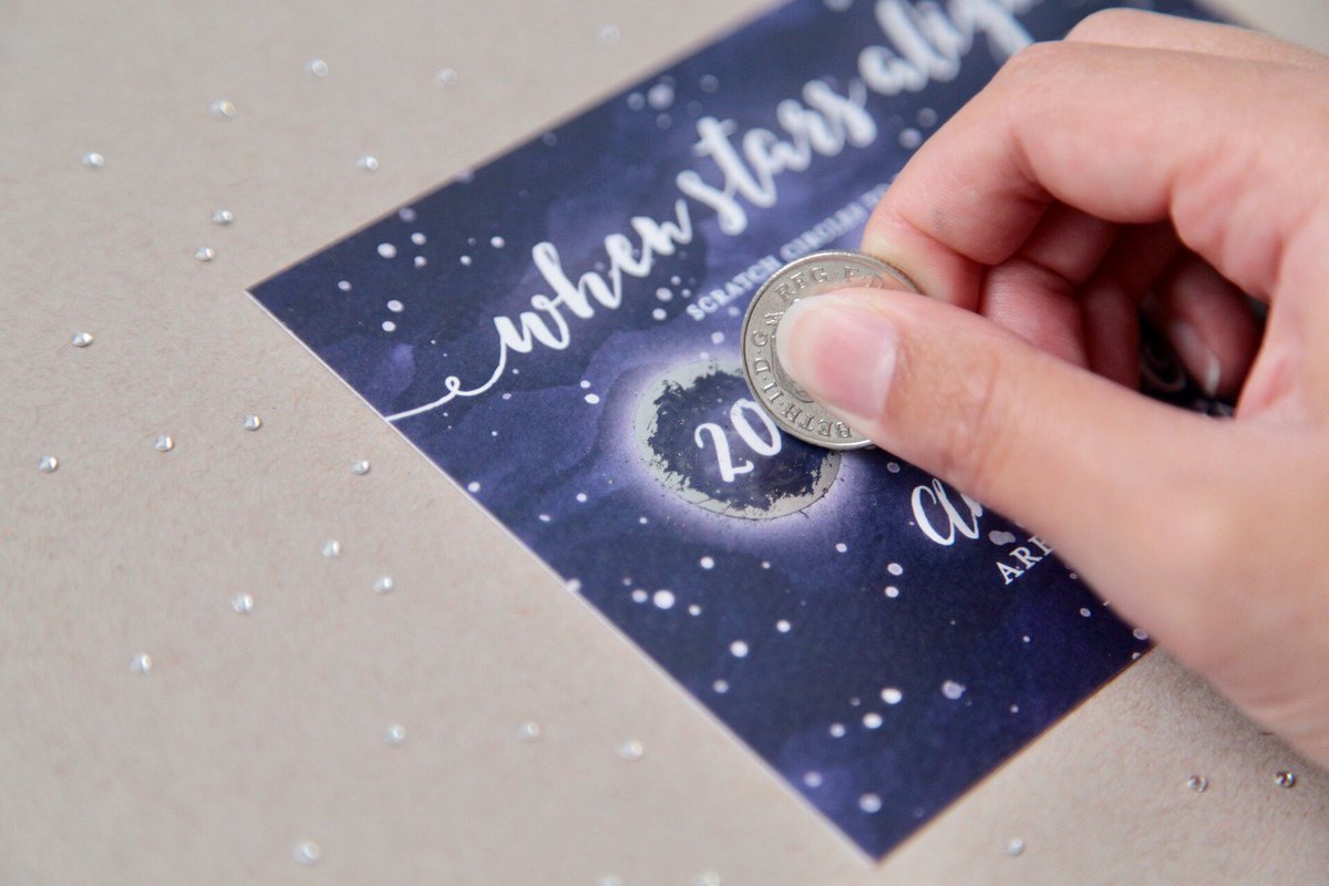 Hello lovely #WeddingHour folks!✨ Samples of my celestial Save the Date invites are now available in my Etsy shop 🌙: etsy.com/uk/listing/564…