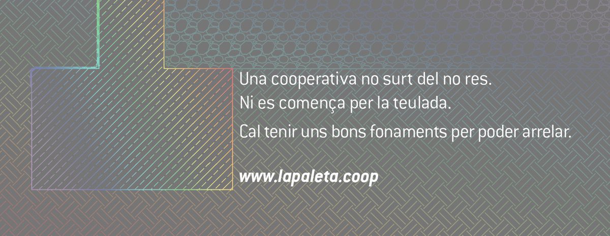 lapaletacoop's tweet photo. Hola cooperativistes!
Som La Paleta, una nova cooperativa de professionals de la construcció.
#paleteria #electricitat #fontaneria #ferreria https://t.co/zVkOITHltH