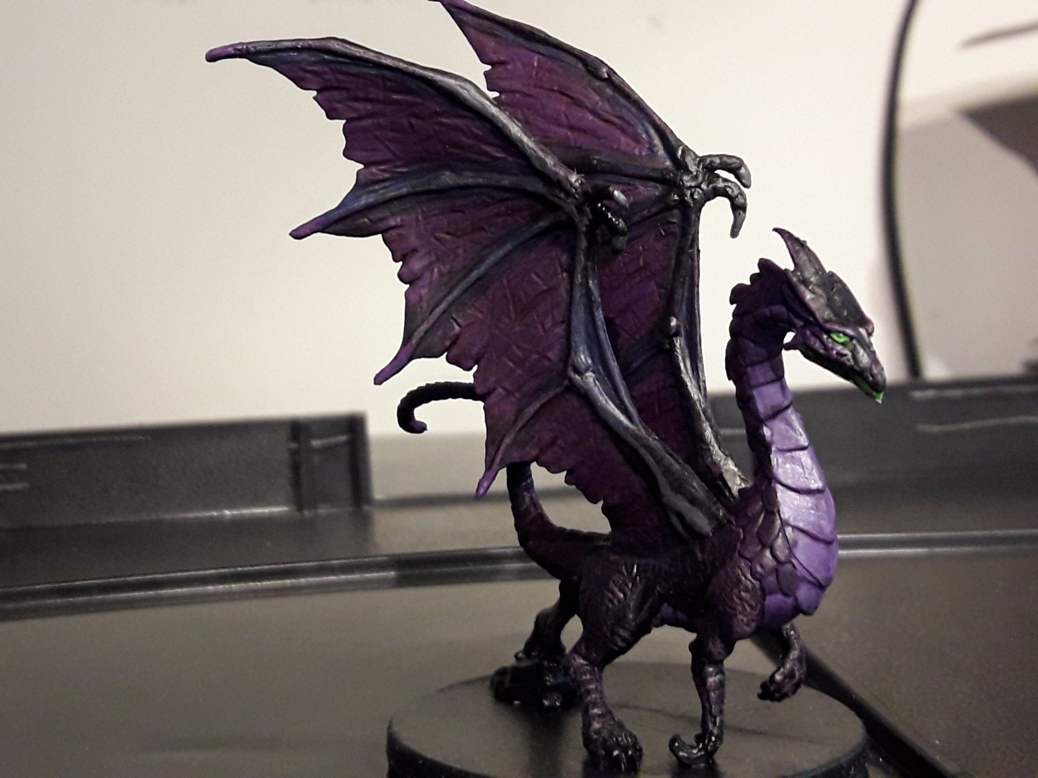 “finally, I did my first dragon mini. here's Shimmergloom from #Dn...