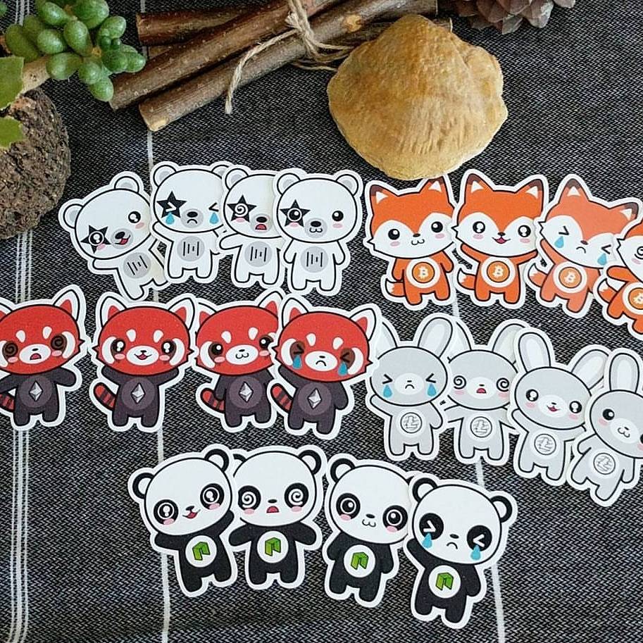 kawaii_crypto's tweet image. Get these #kawaiicrypto stickers and represent your favorite coin! kawaiicrypto.com #btc #eth #neo #mtl #ltc #crypto