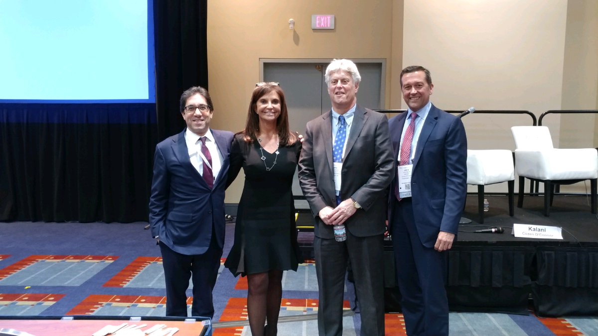 StateAGReport's tweet photo. Thank you Larry Drexler of Barclays &amp; Jeff Blum of DISH, for a great convo w/ @LoriKalani &amp; @JerryWKilgore at #ACCAM17 on #StateAGs. https://t.co/nKBGJWjzUM