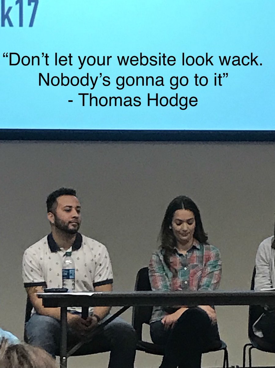 jonzmikly's tweet photo. My favorite quote from #mcweek17 so far, by @Opthomasprime_ #webpub #webdesign #fdom17 https://t.co/vwmLZfZkni