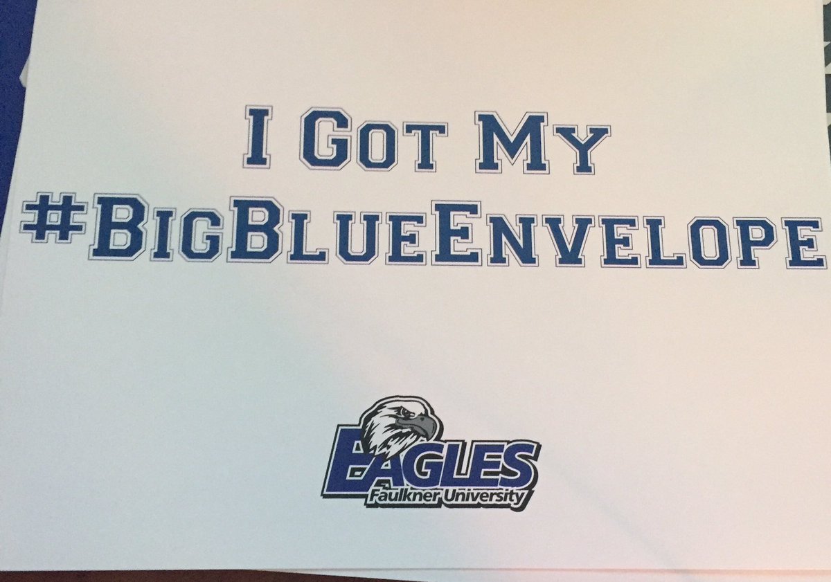 JDezzy40's tweet photo. Blessed to be accepted to Faulkner University. #FaulknerFamily #BigBlueEnvelope @FaulknerEdu @FaulknerFball https://t.co/FapQuVMbHJ