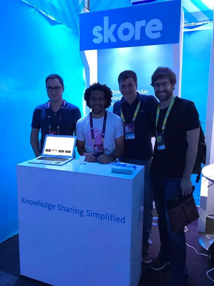 SkoreHQ's tweet photo. Thanks folks @WayraBrasil for paying us a visit on day 1 of #RDSummit. https://t.co/87pCwcu3rY