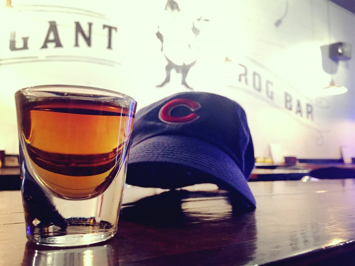 RianSalyers's tweet photo. LET'S GO @CUBS 👍 @Arrogantfrogbar FREE #hotdog buffet for the game! $5 well $4 shot ⚾ #idontseewhynot https://t.co/UkQhudH5ti