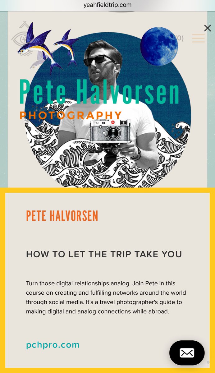 petehalvorsen's tweet photo. Joining an all-star cast of teachers @yeahfieldtrip in 2018 - (Flying fish and Leica sold separately)

https://t.co/vzqchbT56q https://t.co/KK1IM2N5Gf