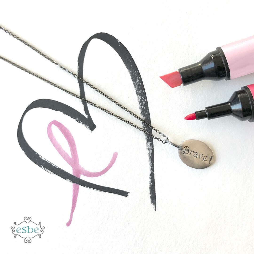 lisahammett's tweet image. Show your support to Breast Cancer Awareness. eSBe Designs will donate $10 from every Brave Ribbon Necklace sold. #eSBeDesigns #BreastCancer