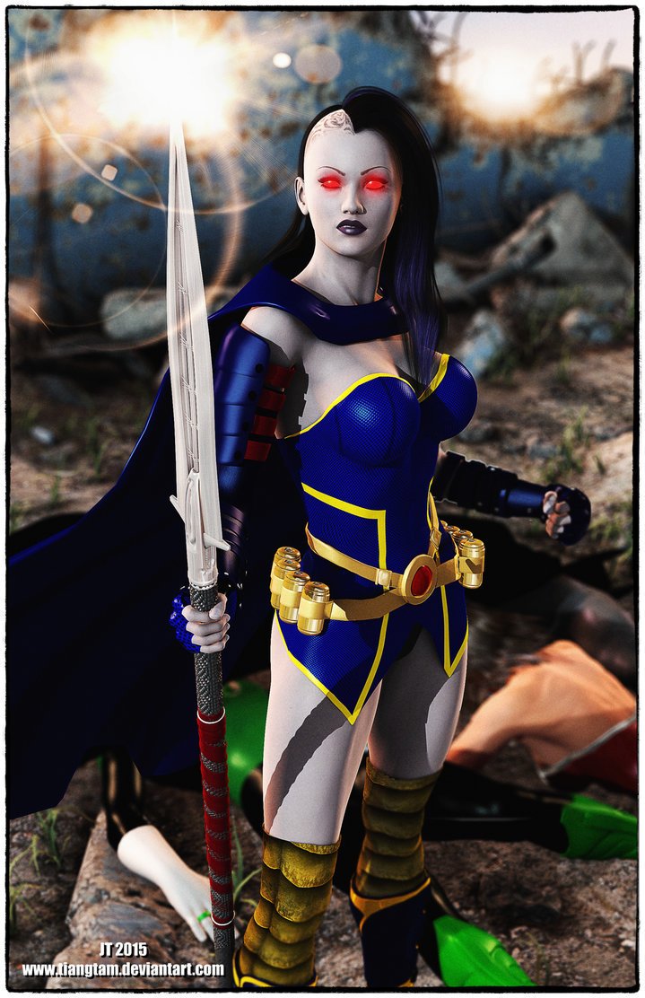 HellboyBPRD_'s tweet photo. Grail uses Her @KirbyNewGods &amp; Amazon traits. She's blessed with the Omega Sanction/Beams from @NewGodsDarkseid &amp; warrior instinct of Myrina https://t.co/mVyoo9eXwy