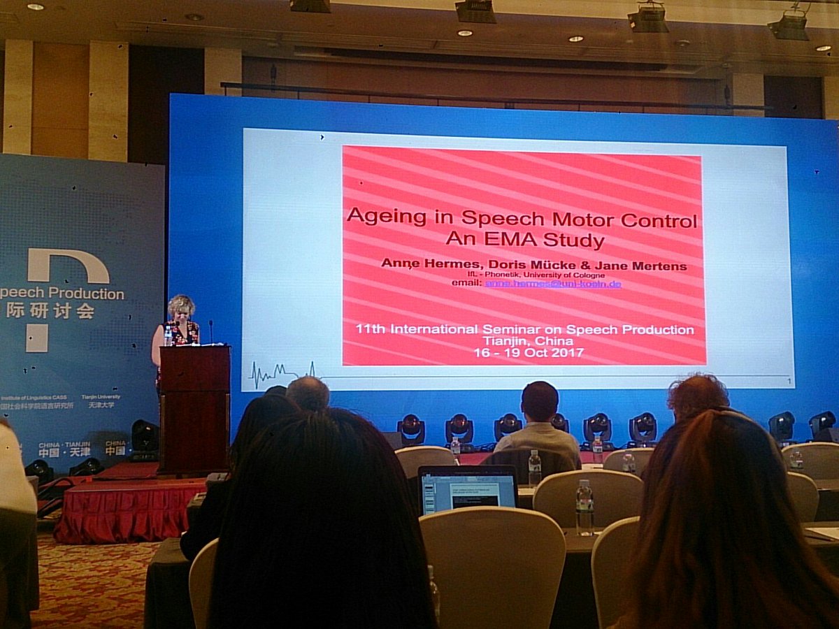 Rael_Stanley's tweet photo. Anne Hermes starts the final oral session with a talk annoy ageing in speech motor control #ISSP2017 https://t.co/AIdBqtTgdo
