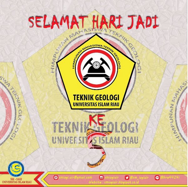 Selamat hari jadi yang ke-5 HMTG BUMI LANCANG KUNING🎉🎊 Semakin Solid dan Sukses!!!
Salam Geologi!!!!